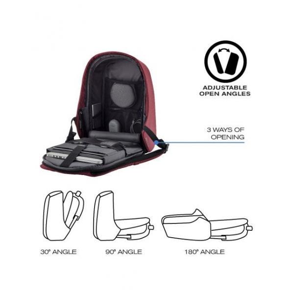 XD Design Bobby Hero Small Anti Theft BackPack Red CAVARATY